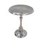 Contemporary Home Living 25" Silver Pedestal Round Accent Table
